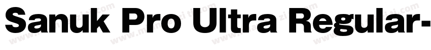 Sanuk Pro Ultra Regular字体转换